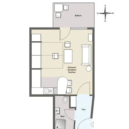 Daire Appartementhaus Bracht - Robbe